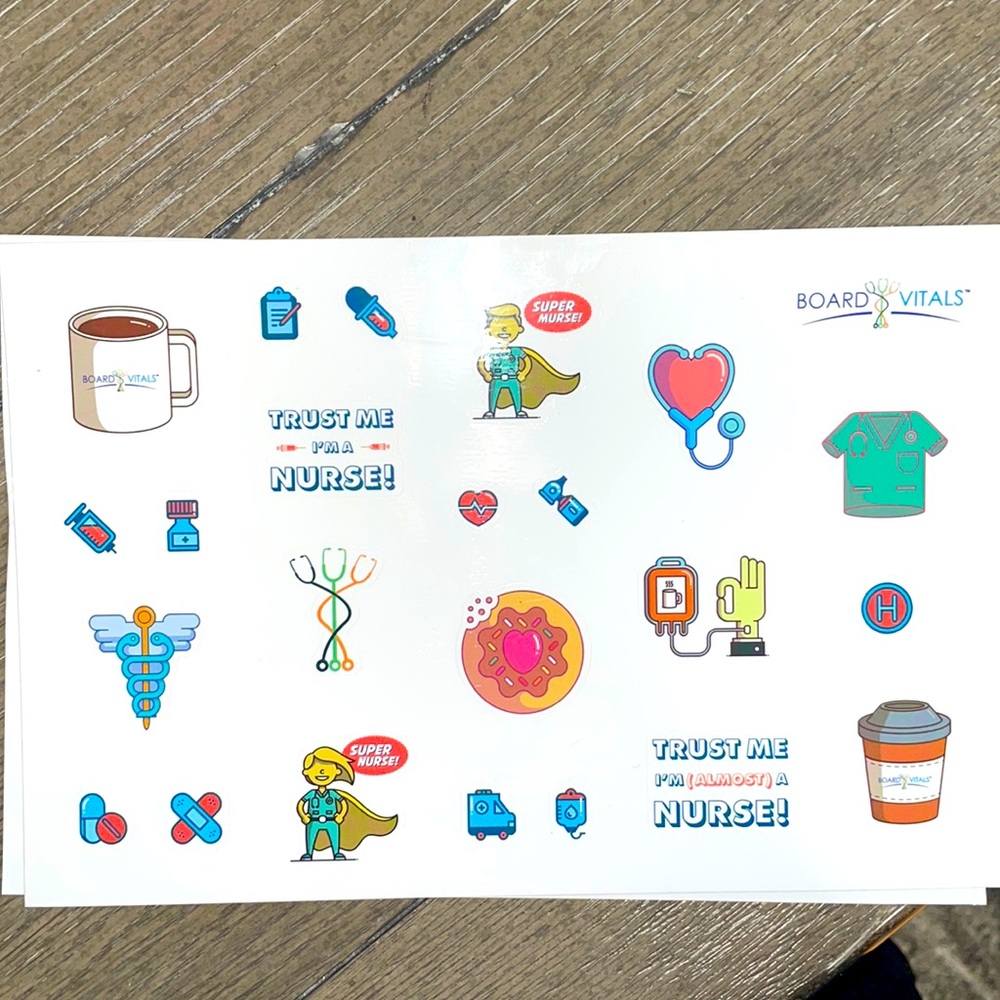 Nursing stickers